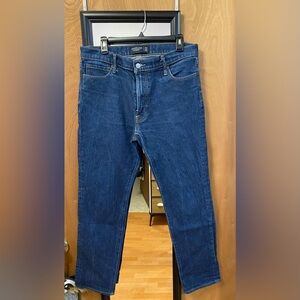 Abercrombie & Fitch Dark Blue Men's Straight Jeans